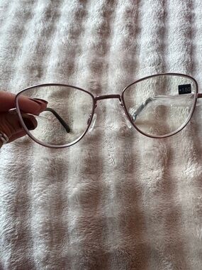 Women's Pink Cat-Eye Reading Glasses +1.50 - Lightweight Frame
